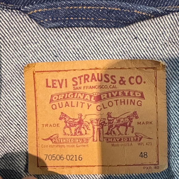 Levi's Indigo Denim Jacket - Picture 2 of 2